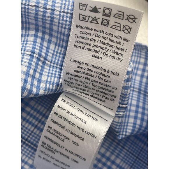 Untuckit Wrinkle Free Long Sleeve Plaid Shirt Size Large - Picture 10 of 10